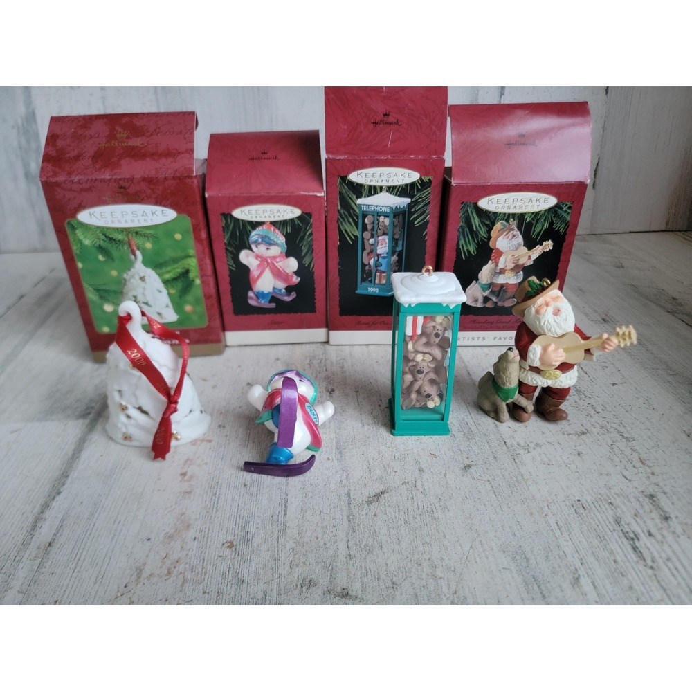 Hallmark‎ vintage variety reindeer Santa Claus snowman ornament Xmas